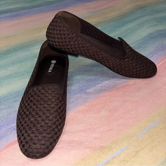 VIVAIA Audrey Women's Round-Toe Flats Comfortable Slip On Woven Knit Loafer 40 - Picture 4 of 12